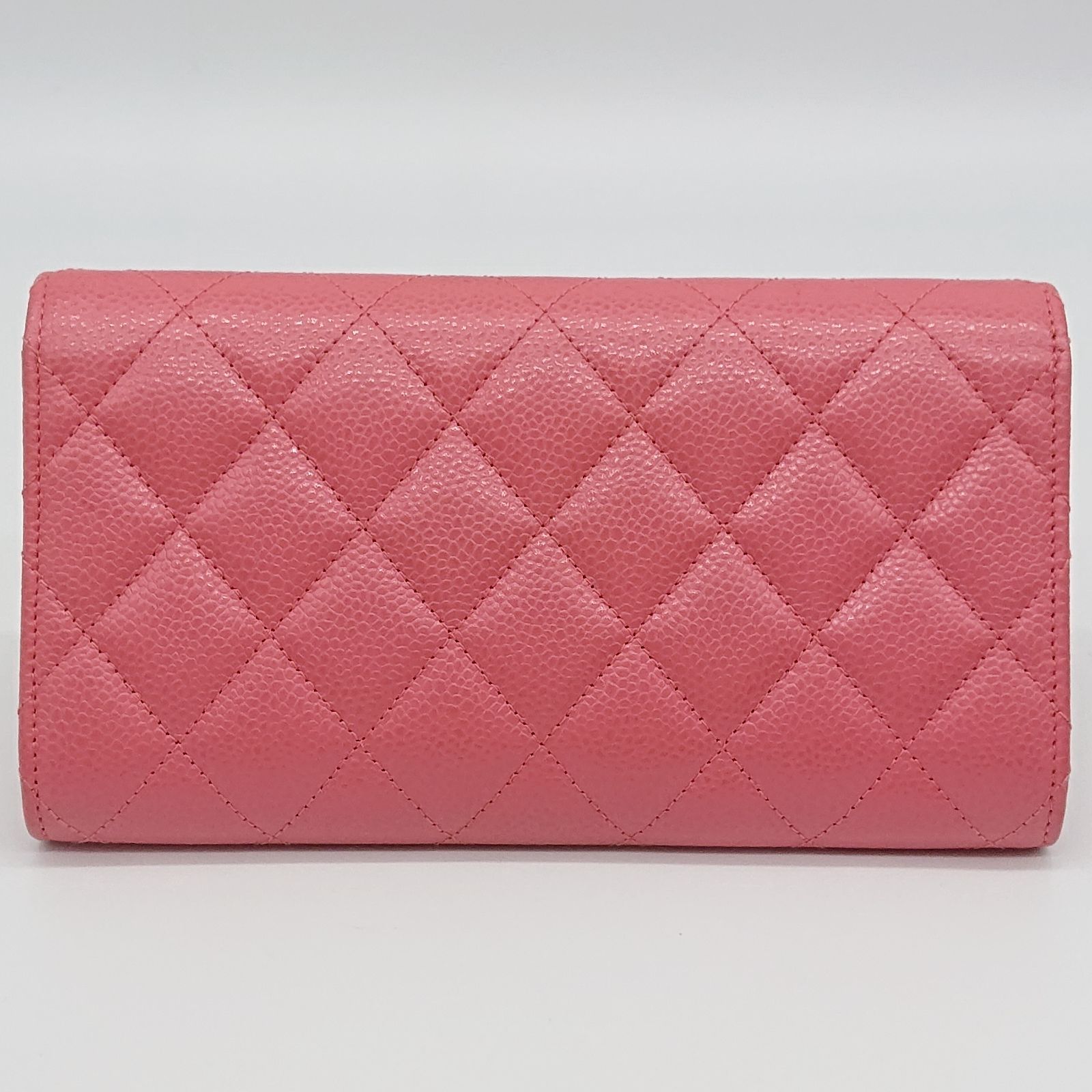 極美品】CHANEL シャネル マトラッセ キャビアスキン ピンク