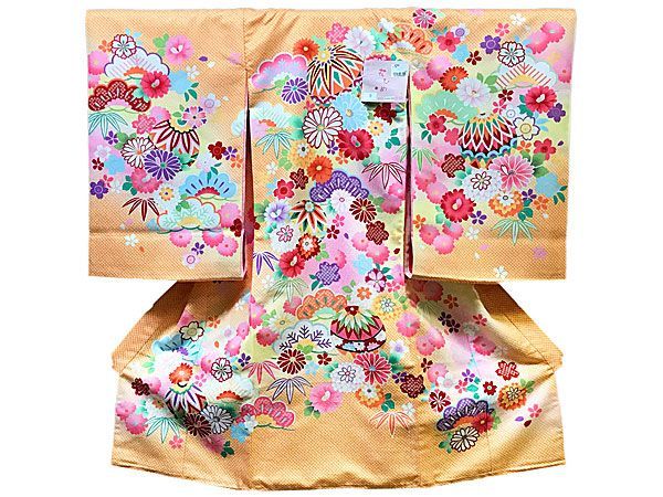 七五三セット(振袖) 3歳 お宮参りにも 七五三 お宮参り ピンクお着物4