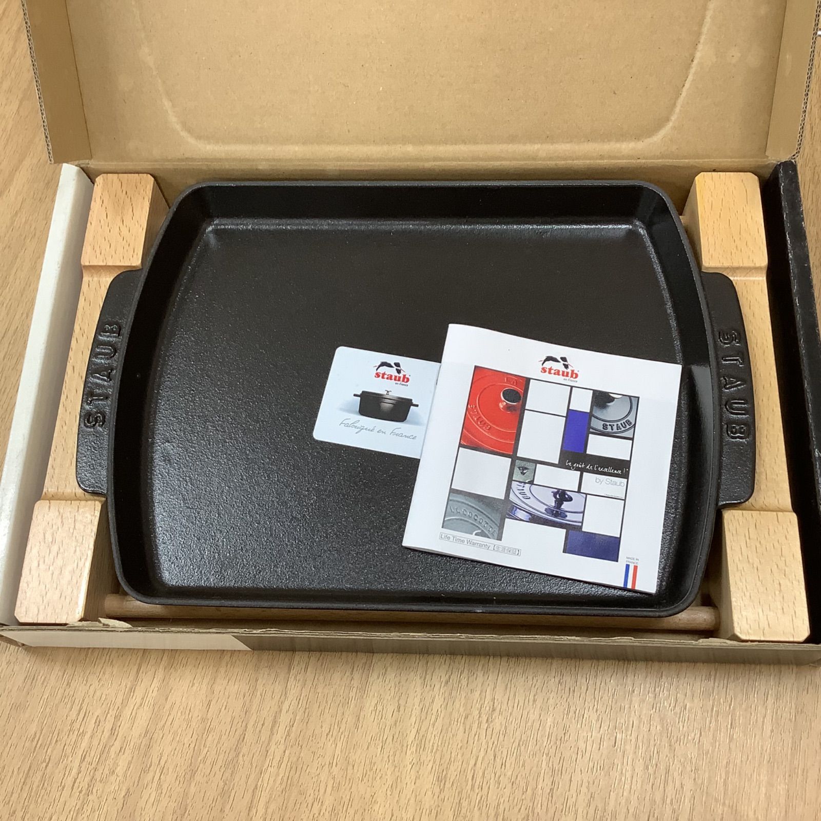 D1592 staub ステーキ皿 27×20cm