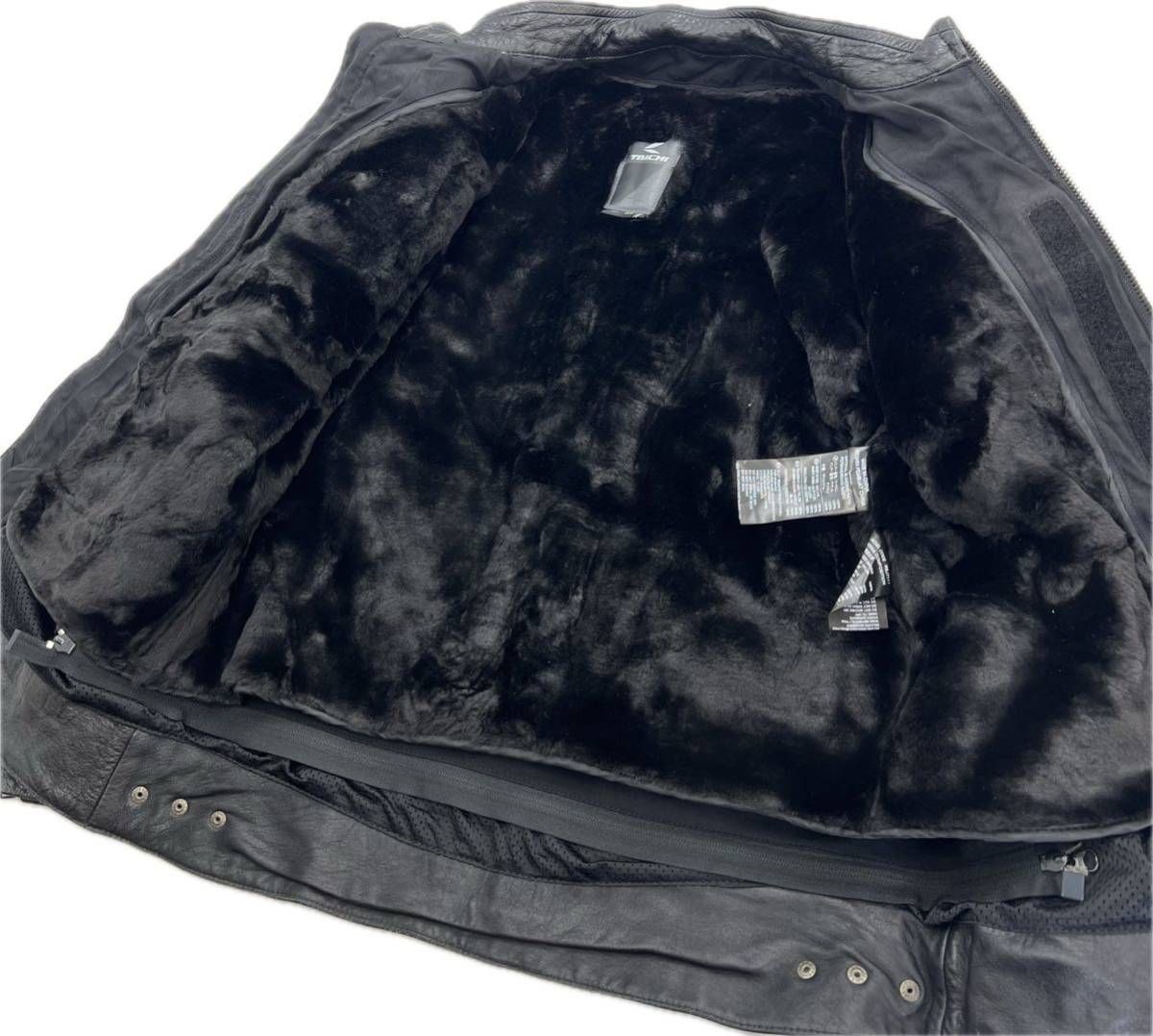 RS TAICHI ☆ 抜群の防寒性◎ 牛革 裏ボア ライダースジャケット  