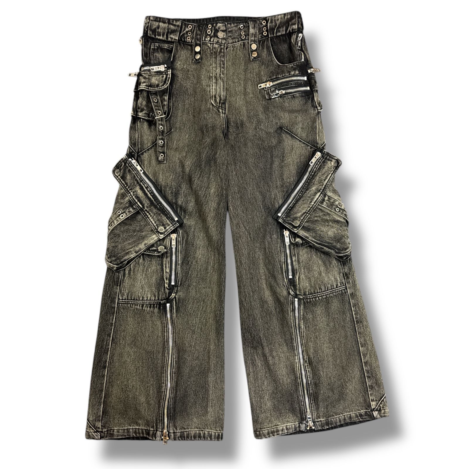 no faith studios デニムカーゴパンツ NO/FAITH STUDIOS(ノーフェイスストゥディオス) カーゴパンツ(メンズ