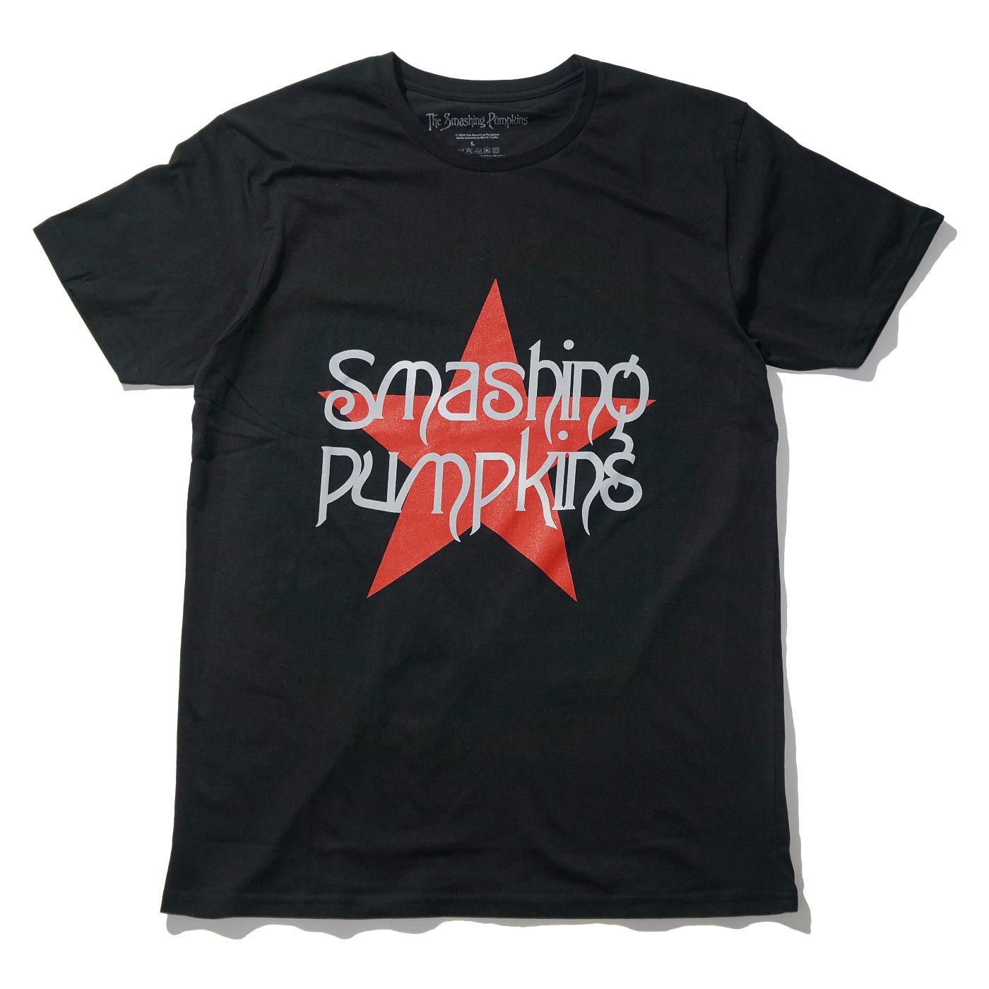 日本最大の バンド 公式 Pumpkins Smashing The Tシャツ Logo-Black Star トップス