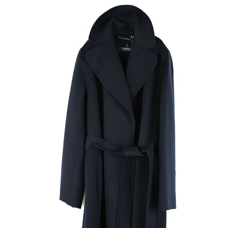 S Max Mara エス マックスマーラ POLDO ネイビーウールコート