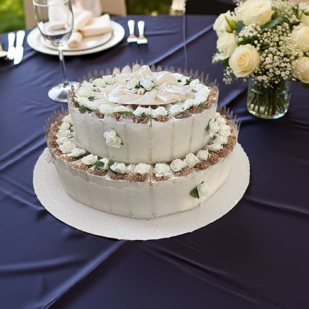 結婚式・二次会】ケーキ型 ペーパーケーキ ボックス ギフト用 2段型