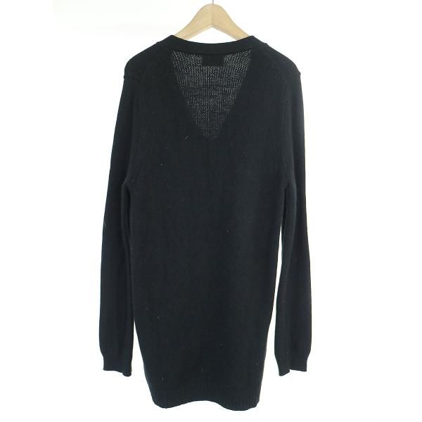 Acne Studios ブラック ロゴ ジップアップカーディガン　サイズ m Acne Studios - ジップアップカーディガン - ブラック