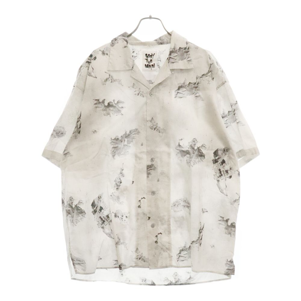 daniel arsham (ダニエルアーシャム) ×Poggy The Man ×2G Open Collar Shirt 202-75001 ポギーザマン ツージー オープンカラーシャツ 総柄半袖シャツ グレー