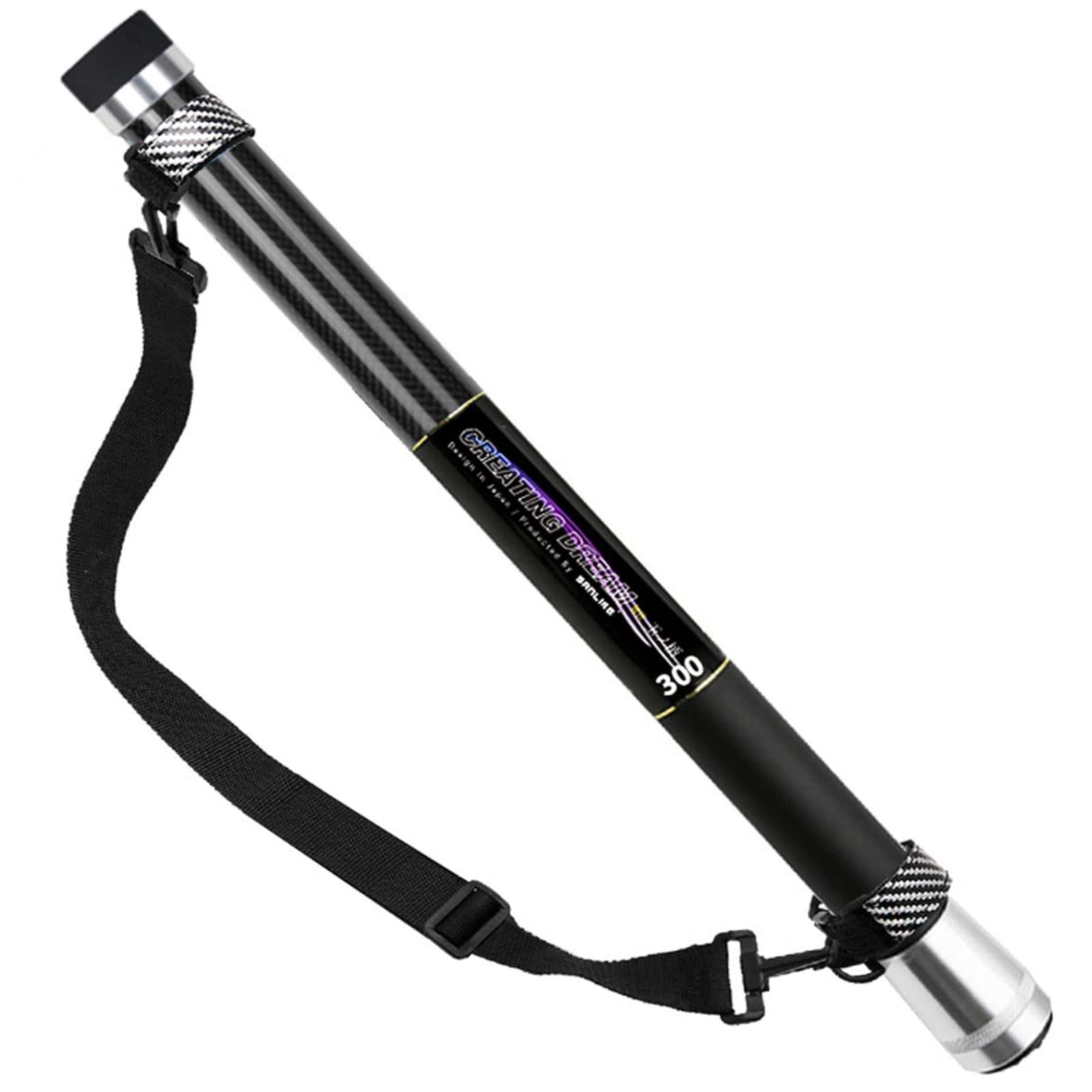 サンライク(SANLIKE) タモ網 たも網 たもあみ 伸縮 5m カーボン製 ランディングネット 玉網 9段階 オーバル型 40cm網の深さ 釣りネ