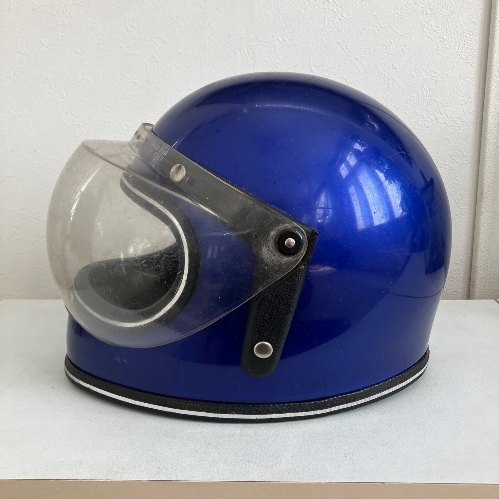 GRANT☆S-Mサイズ ビンテージヘルメット 80年代 青 希少 旧車 GRANT☆S-Mサイズ ビンテージヘルメット 80年代 青 希少 旧車
