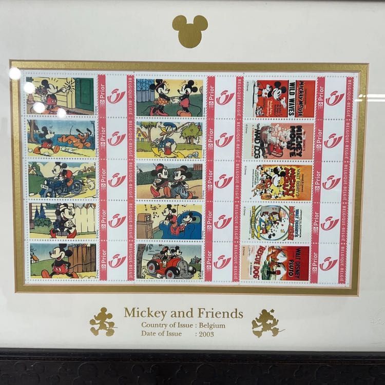 Disney/ディズニー 2003年 Mikey and Friends/ミッキー アンド フレンズ・ミッキーと仲間たち 80枚限定販売 ベルギー 切手