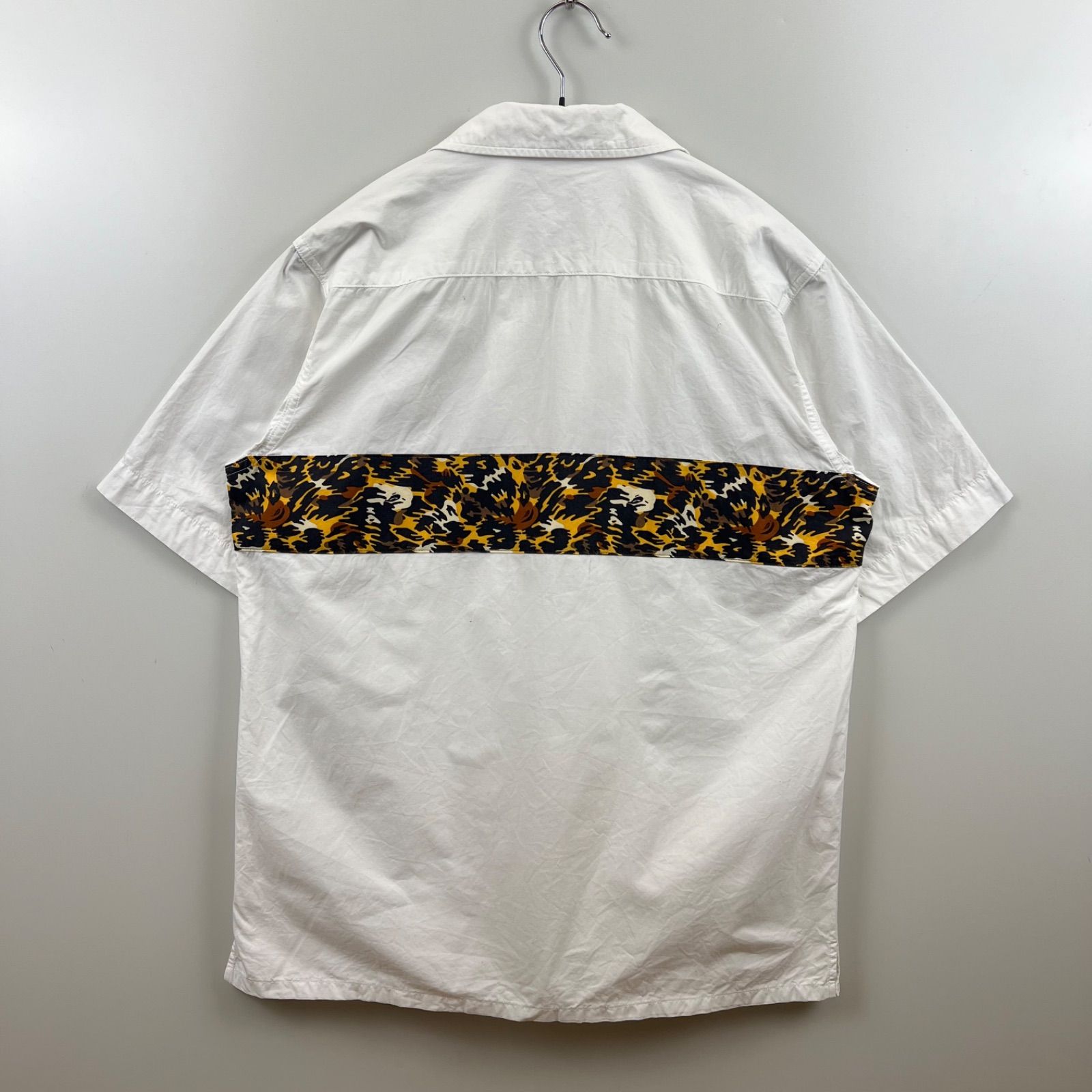 A BATHING APE 00s archive OC leopard camo S/S shirts M ア