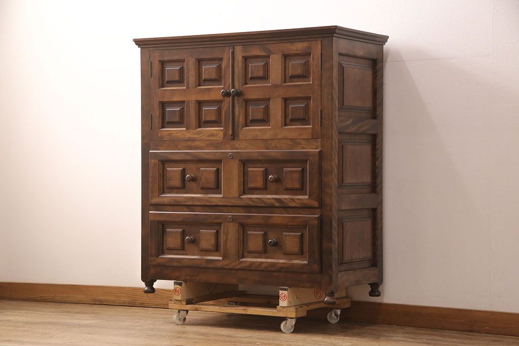 ☆事前問合せ必須☆ 九州民芸家具 チェスト 和製ビンテージ 美品 天板