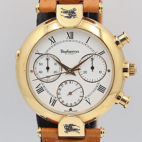 稼働　バーバリー　BU9355 メンズ　腕時計　ホワイト文字盤　クロノグラフ 稼働 バーバリー Burberry BU9355 メンズ 腕時計 ホワイト文字盤