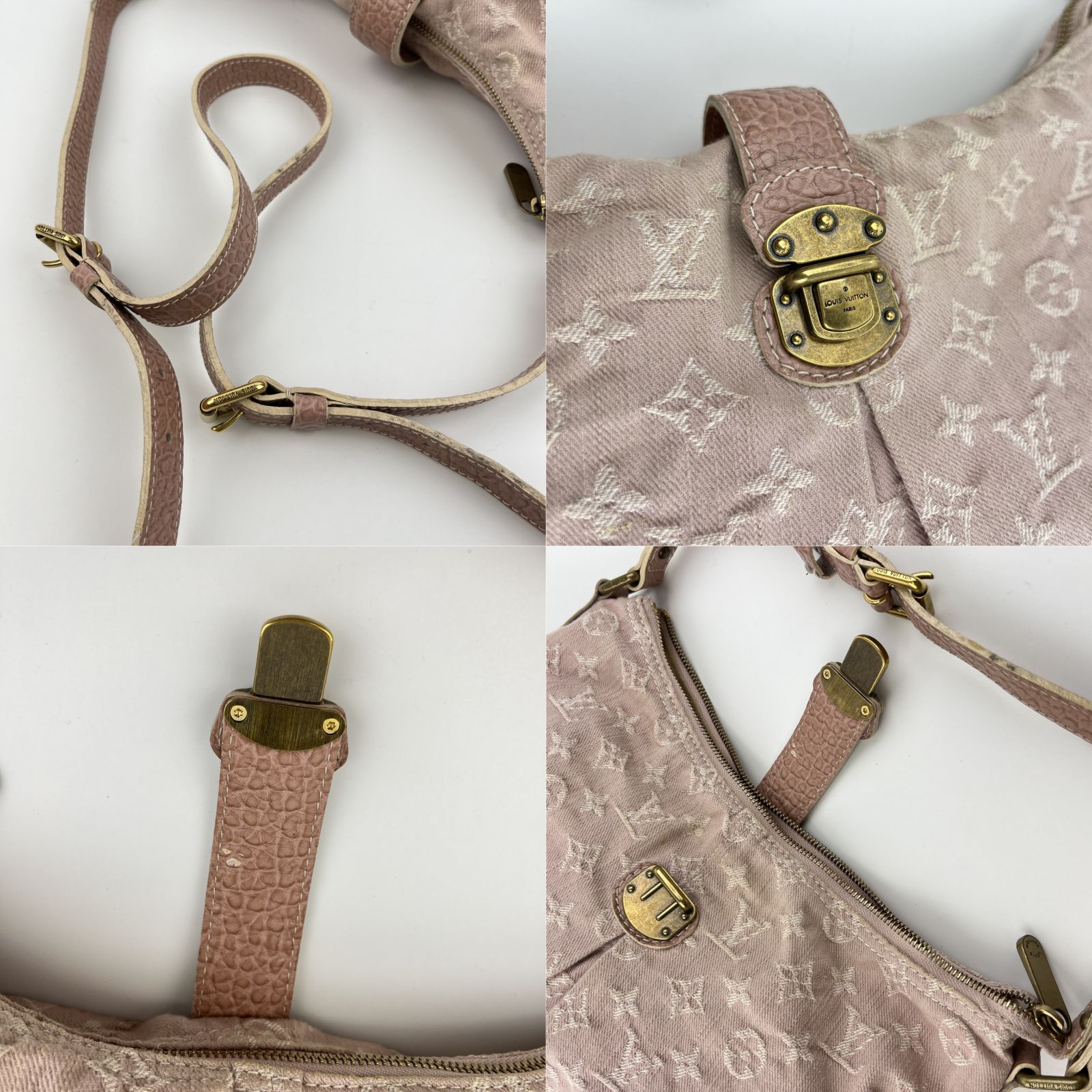 LOUIS VUITTON ルイヴィトン モノグラム デニム スライトリー カバン  