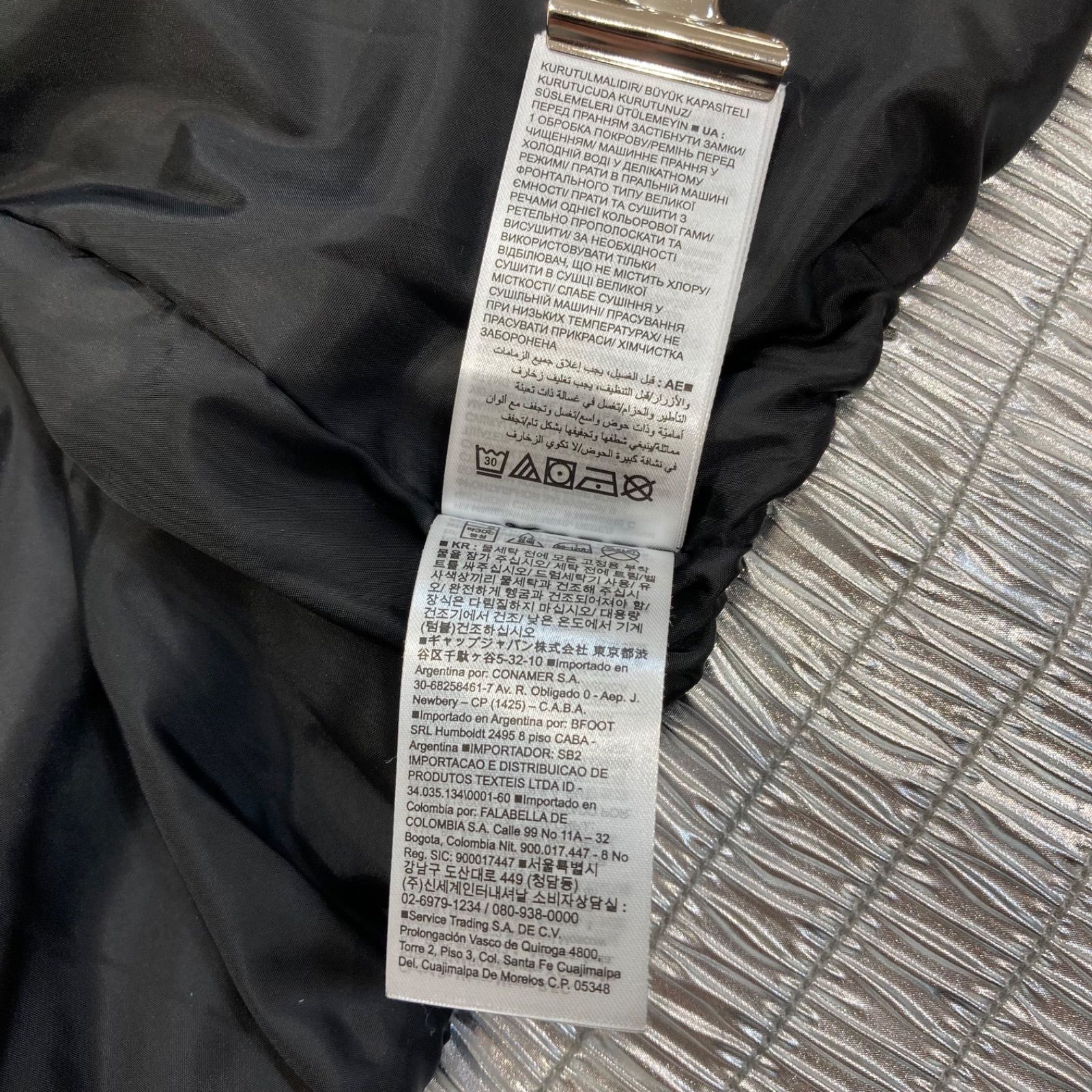 GAP ギャップ シルバーダウンジャケット RN54023 ダウンフェザー混