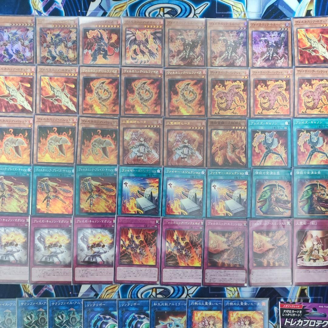 遊戯王【ヴォルカニック】デッキ 火霊使いヒータ スリーブ付 c 即日