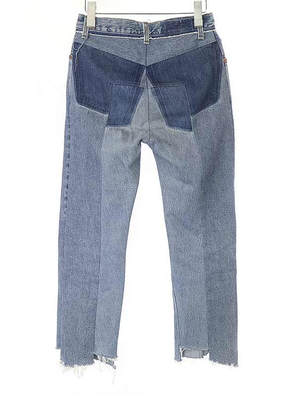 VETEMENTS ヴェトモン　デニム VETEMENTS ヴェトモン 23SS PATCHED DESTROY BAGGY DENIM パッチ