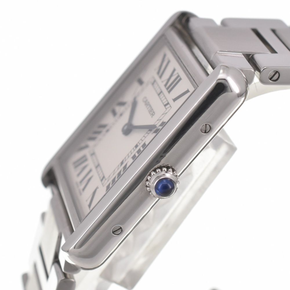 カルティエ CARTIER W5200014 タンクソロ LM クォーツ メンズ 良品 J