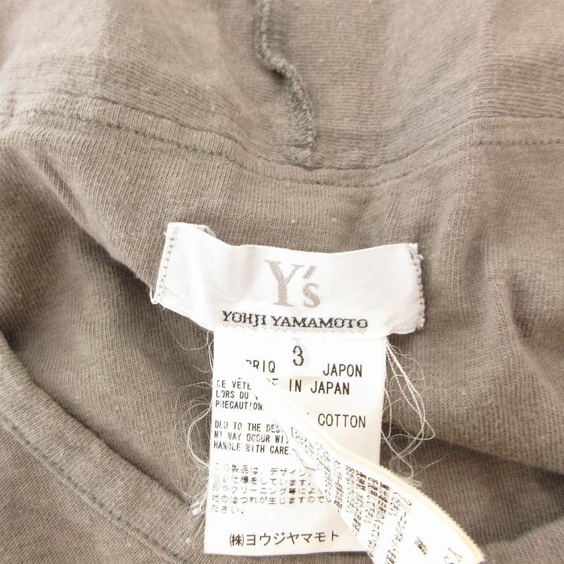 ワイズ Y's ヨウジヤマモト Tシャツ カットソー 半袖 3 M