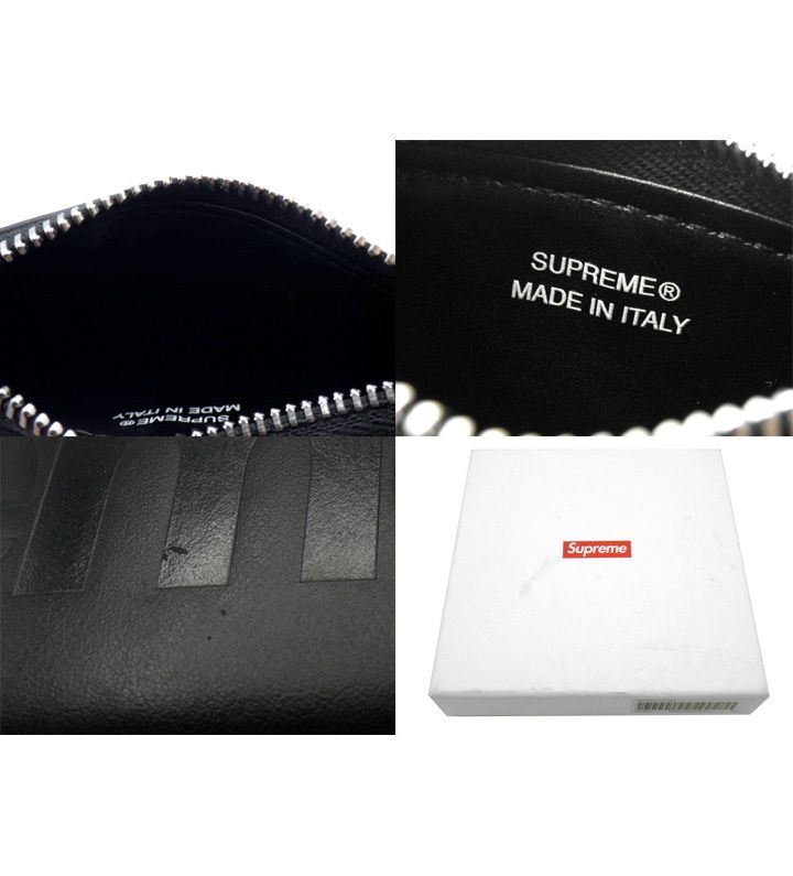シュプリームSupreme25SS【Leather Zip Card Holde】 ロゴ