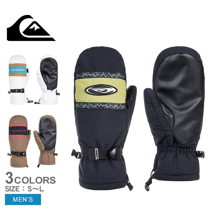 クイックシルバー 手袋 EQYHN03183 メンズ BROARD PEAK MITT QUIKSILVER カラー:02.ホワイト 品番：2443-0193
