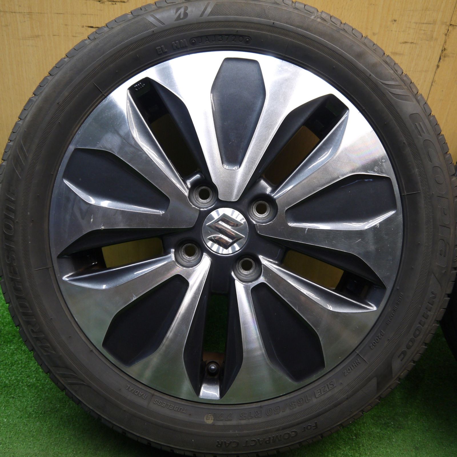スズキ純正 ソリオ 165/60R15 4本 ソリオ 純正 SUZUKI アルミホイール