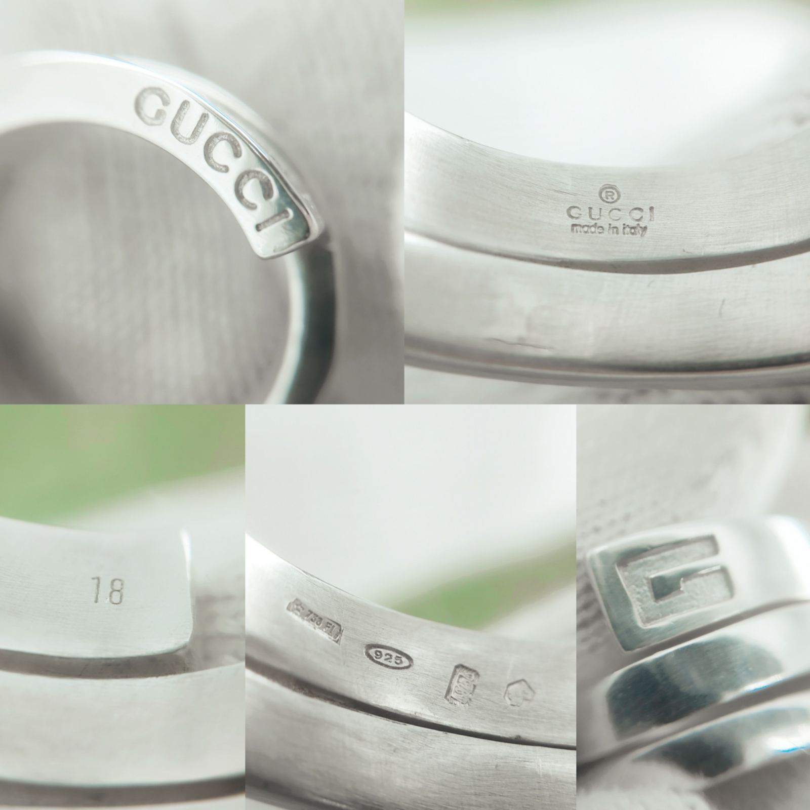 Gucci グッチ スパイラル スネーク リング 約17号 (内径18.4mm 