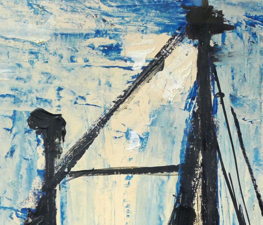 ビュッフェ【静物】 木版画 ベルナール ビュッフェ（Bernard BUFFET）「ヨット（The Yacht