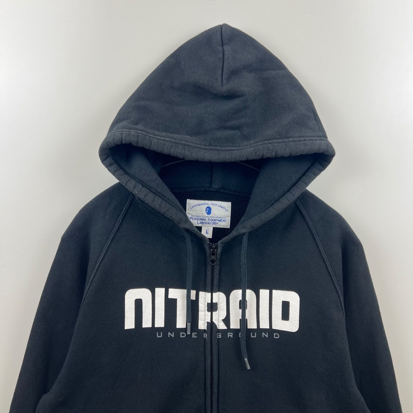 NITRAID 00s archive logo zip hoodie L NR010-TP08 ナイト