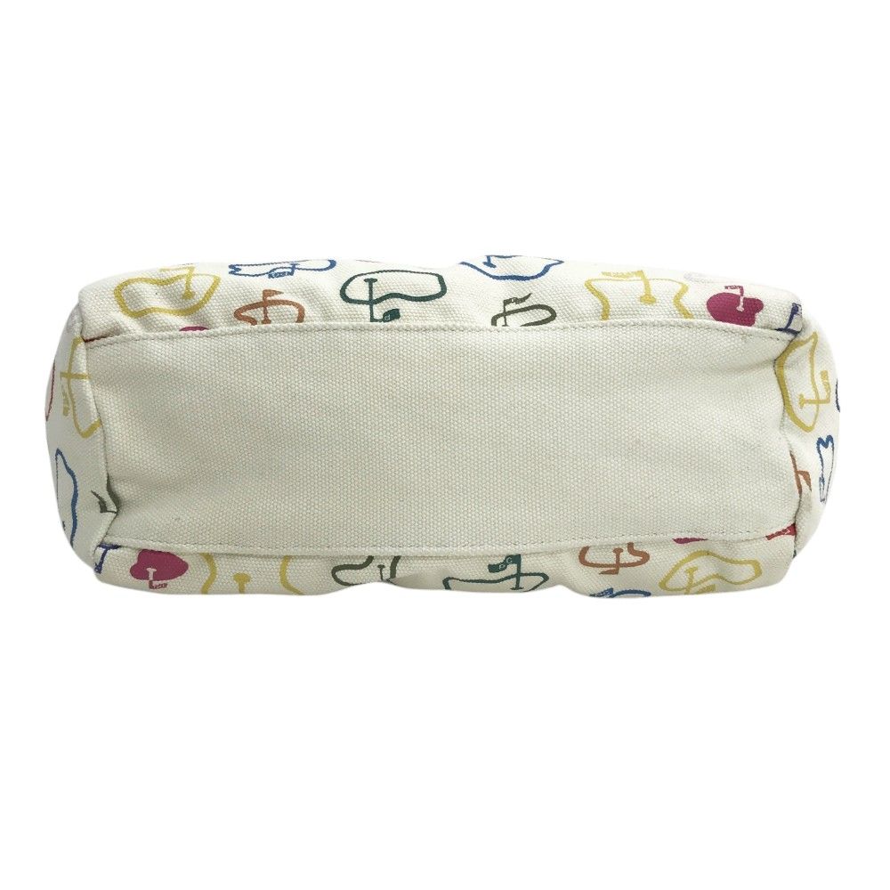 PEARLY GATES パーリーゲイツ カートバッグ キャンバス 総柄 ホワイト