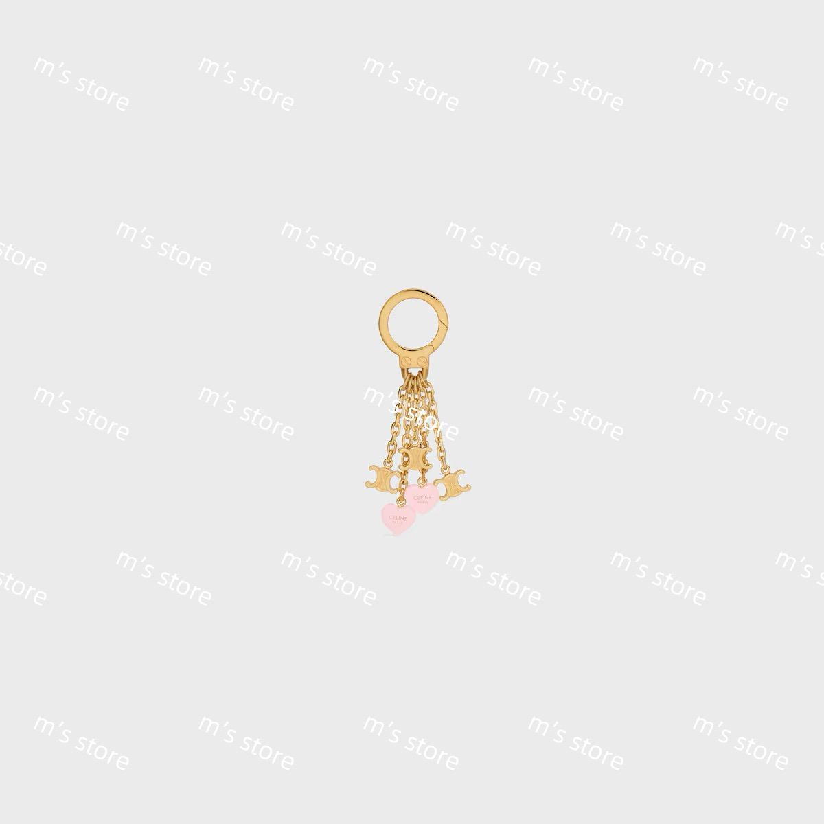 新品 CELINE セリーヌ チェーン チャーム トリオンフ ハート