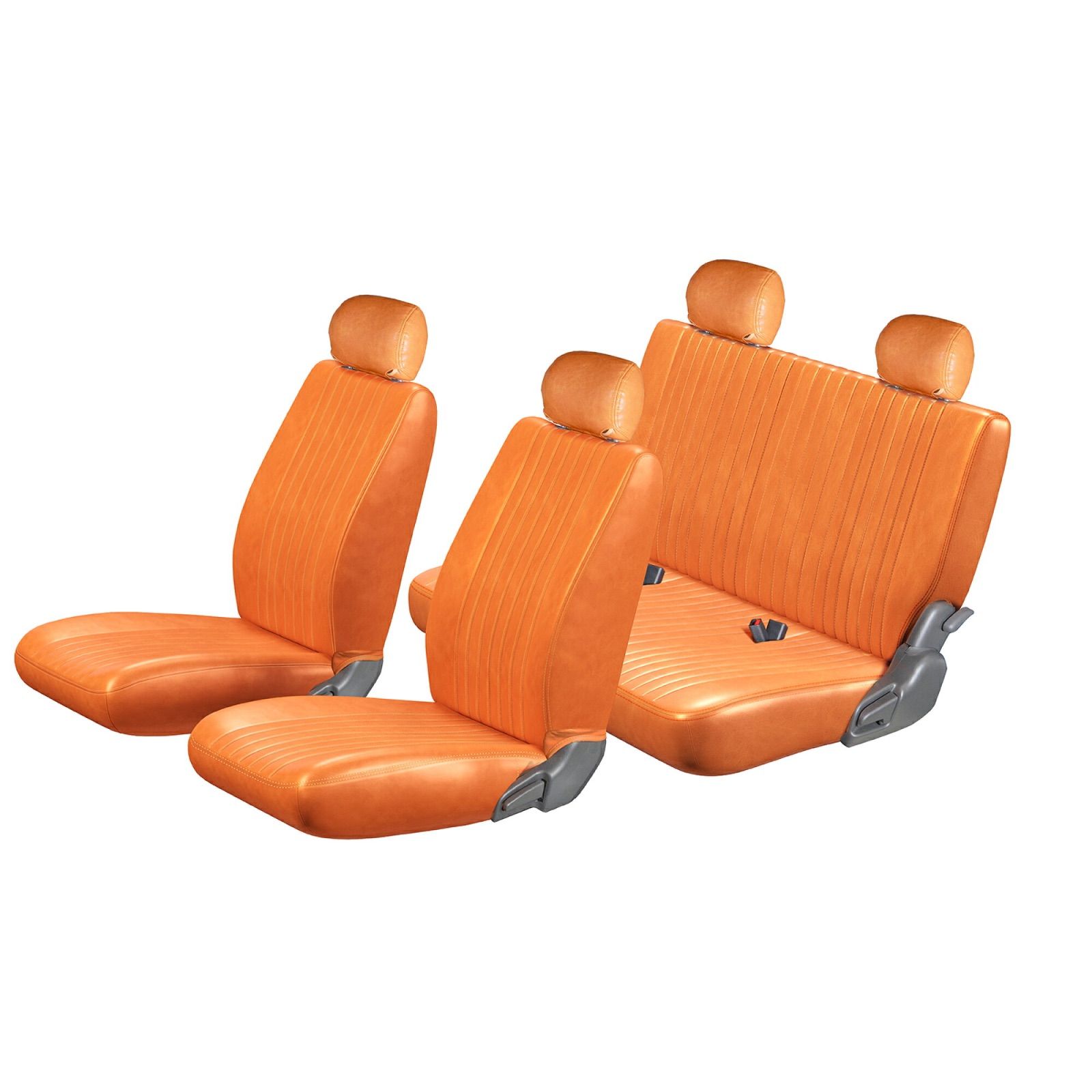 A1421 ハイエースシートカバー 2列目シートベルト キャメル 25101-15