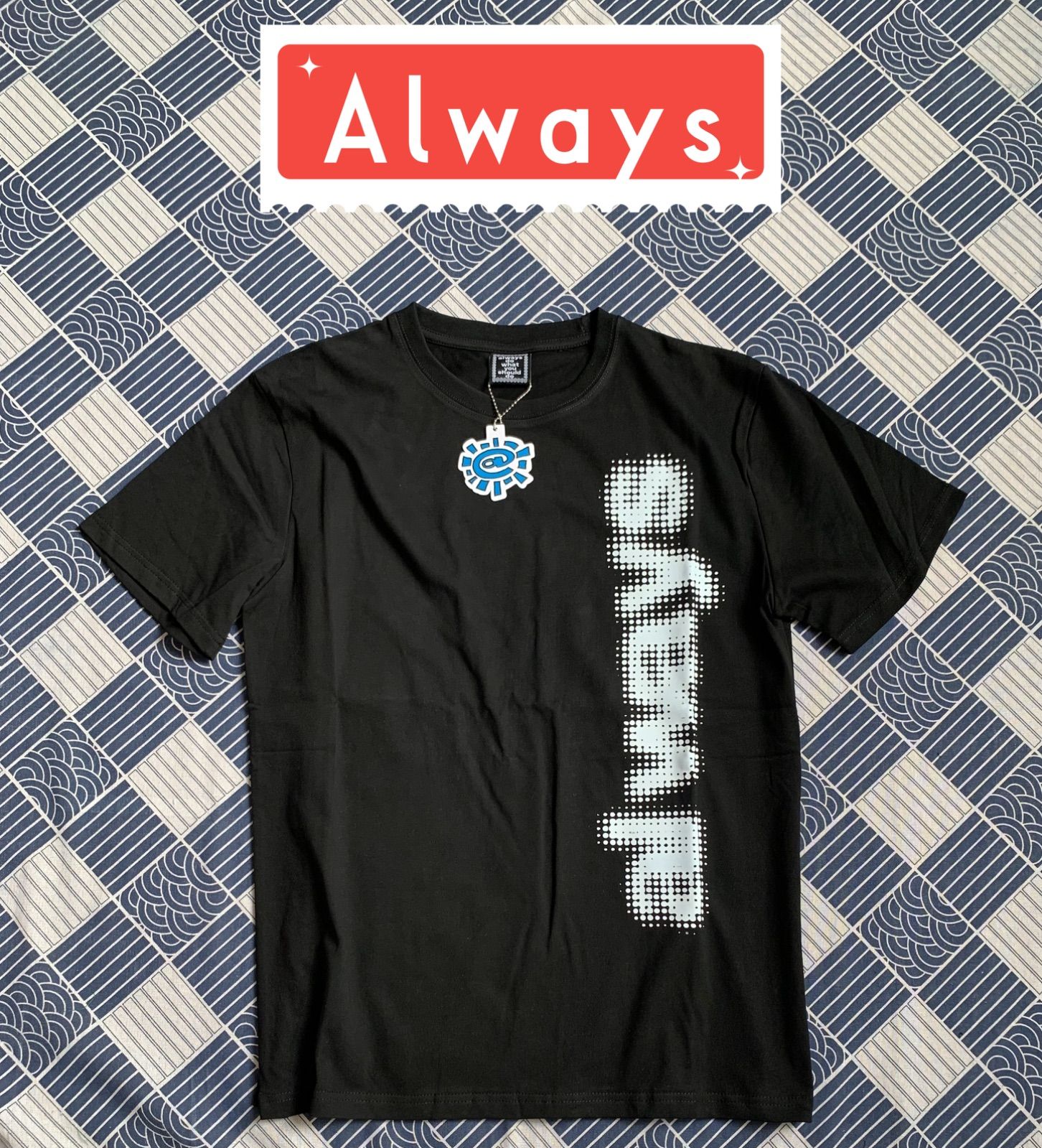 always do what you should doプリント半袖Tシャツalways半袖Tシャツ  ぼやけたロゴ