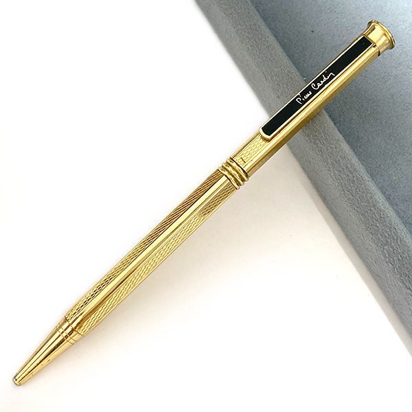 ピエールカルダン ボールペン ゴールドカラー 四角型 ツイスト式 