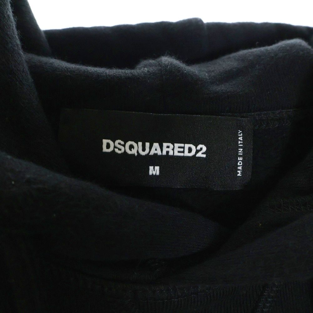 DSQUARED2 ブラック トレーナー　プリントクラック DSQUARED2 ブラック トレーナー プリントクラック DSQUARED2