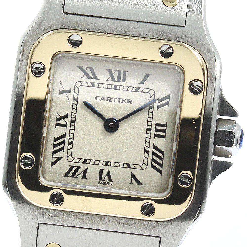 カルティエ CARTIER W20012C4 サントスガルベ SM K18YGコンビ クォーツ