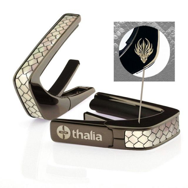 タリア カポ Thalia Capos PREMIUM Series BC-DRAGON DX | WHITE DRAGON DX Black Chrome ギター 12インチフレットパッド付属