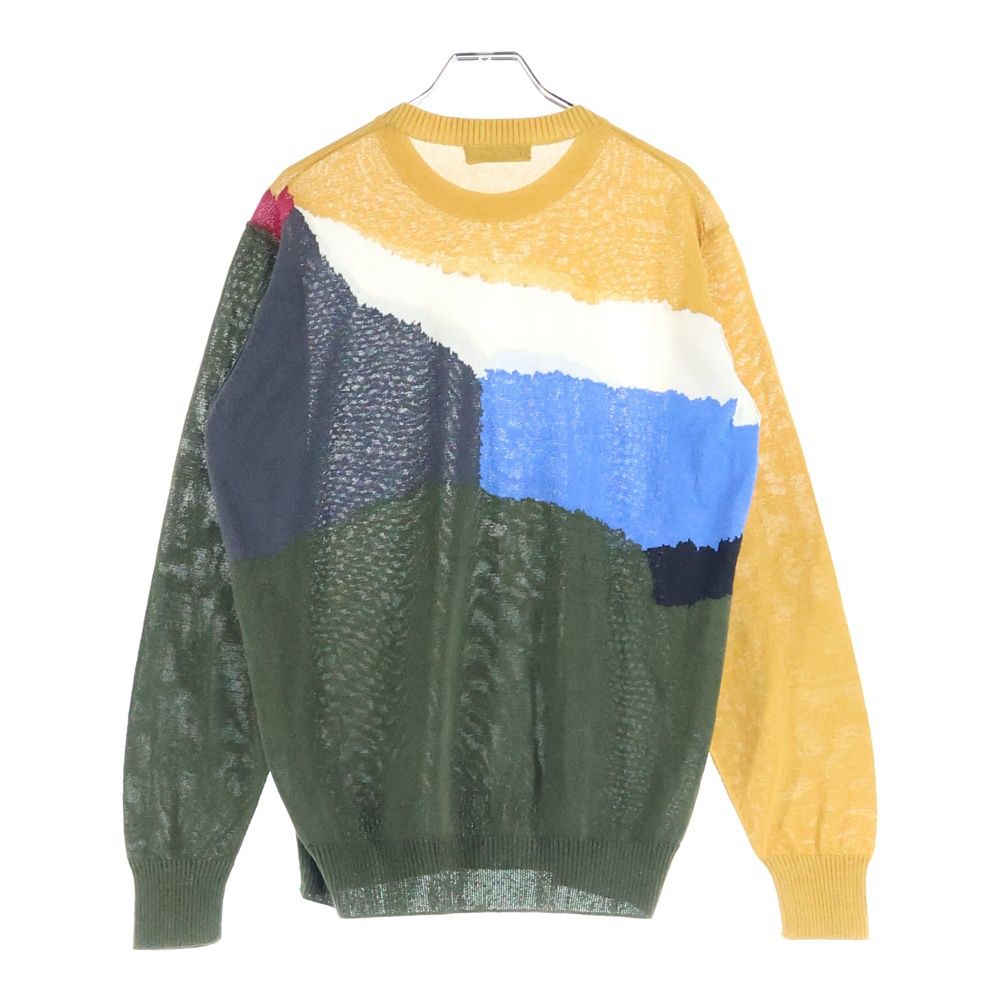 アンダーカバー UNDERCOVER カラーブロックケーブルニットセーター アンダーカバー UNDERCOVER カラーブロックケーブルニットセーター