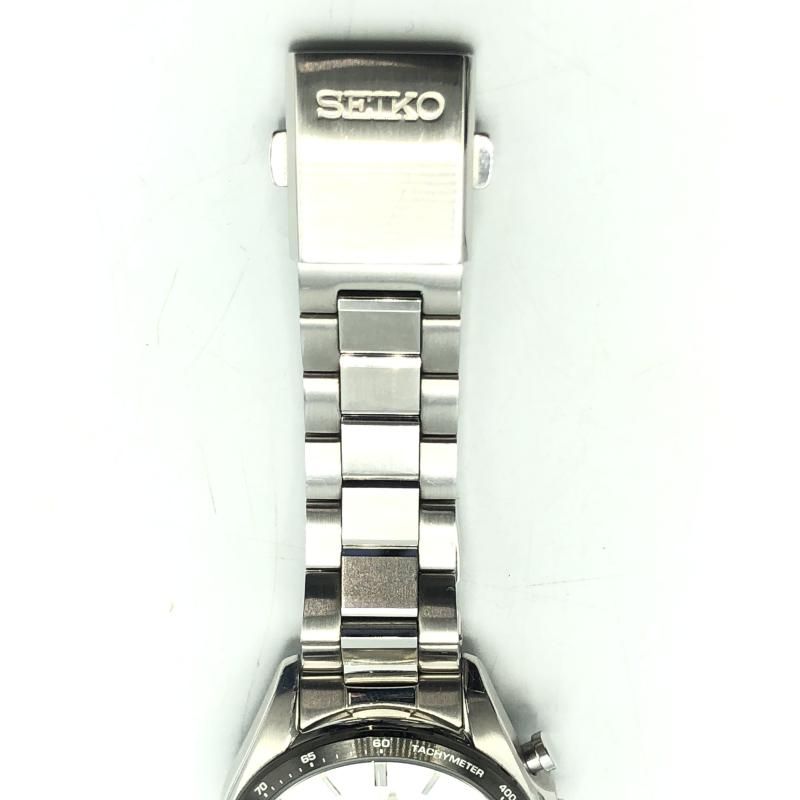 中古】SEIKO ソーラー クロノグラフ シルバー V175-0FA0 セイコー[17