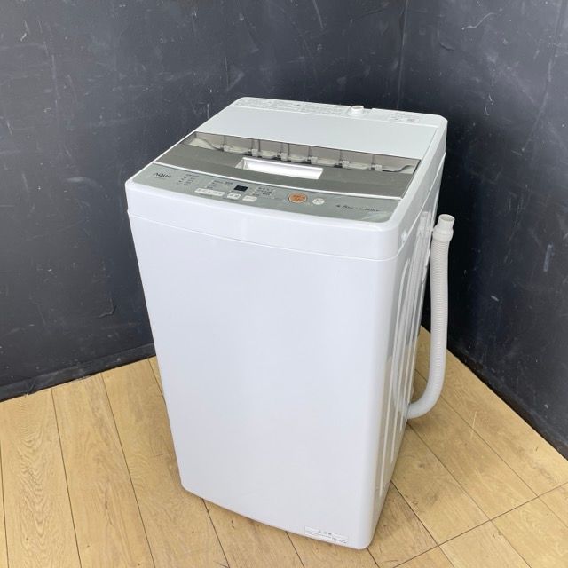 特価お値下げ中⭐︎AQUA美品⭐︎洗濯機4.5kg AQUA 4.5kg全自動洗濯機（2019）のご紹介！安心の6ヶ月保証つき