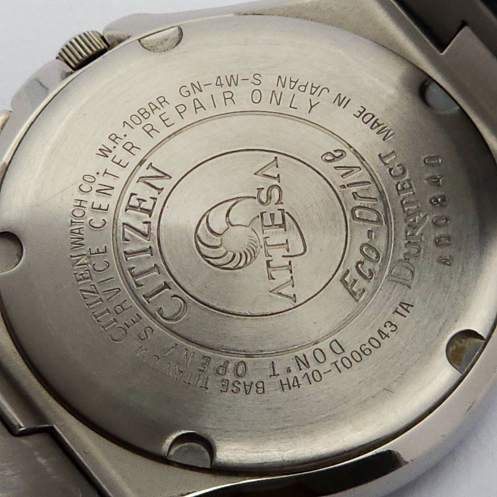 CITIZEN シチズン アテッサ H410-T006043 ソーラー電波 動作品 