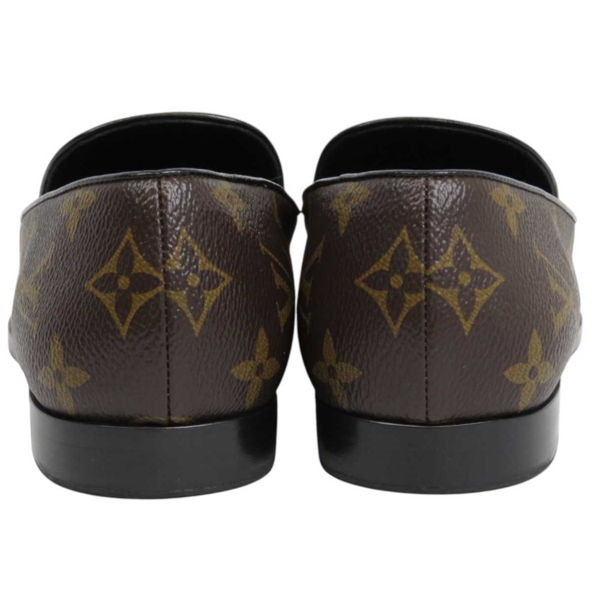ルイヴィトン LV モノグラム タッセル レザーローファー