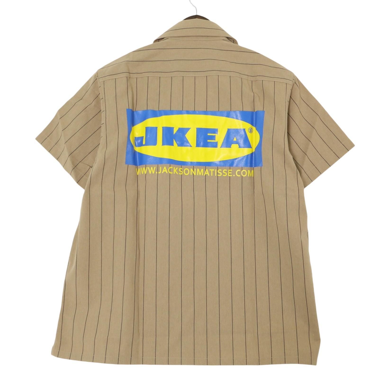 未使用品 JACKSON MATISSE × Bluco / Work Shirt ジャクソンマティス ブルコ ストライプ ワークシャツ  JM20AW069 Beige 表記サイズM 【2409】 - メルカリ