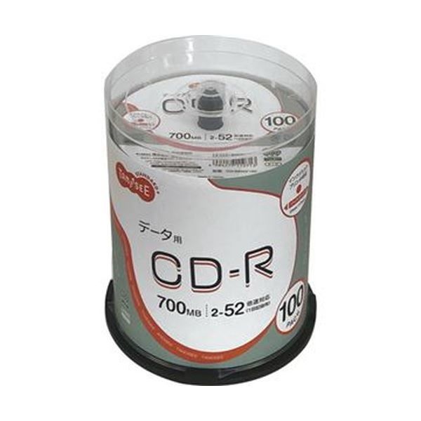 まとめ TANOSEE データ用CD-R700MB 52倍速 ホワイトワイドプリンタブル スピンドルケース 1パック 100枚 ×5セット