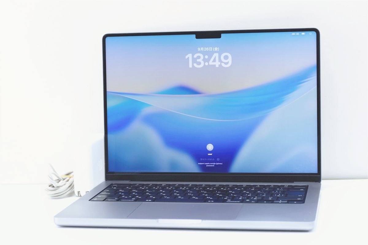 充放電287回 9月25日OS新規 Apple MacBook Pro 14インチ 2021 A2442 M1Pro 10コア GPU16コアメモリ32GB SSD1TB 最新OS Tahoe 16736