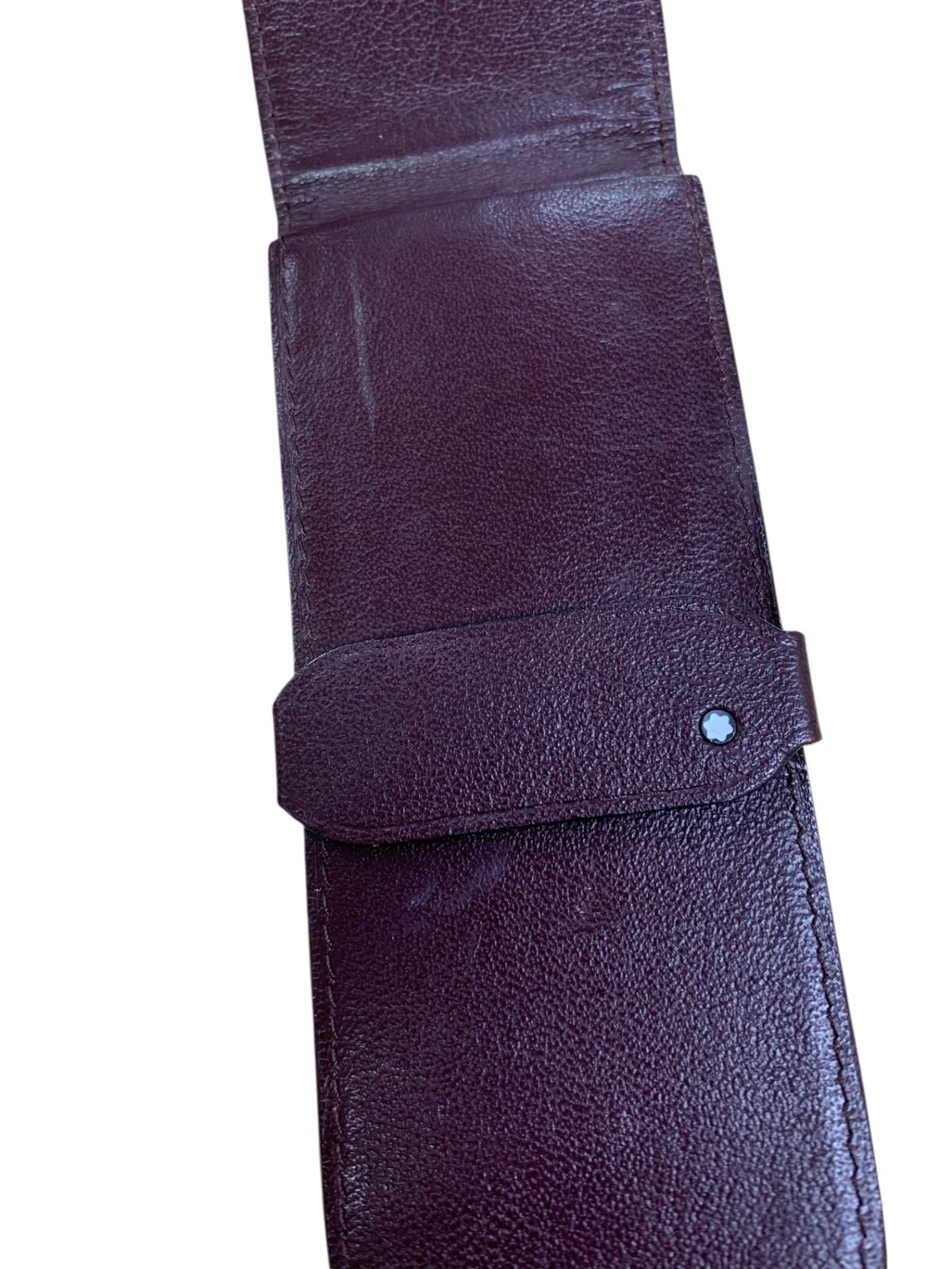 モンブラン ペンケース 2本差し マイスターシュテュック 本革 ボルドー