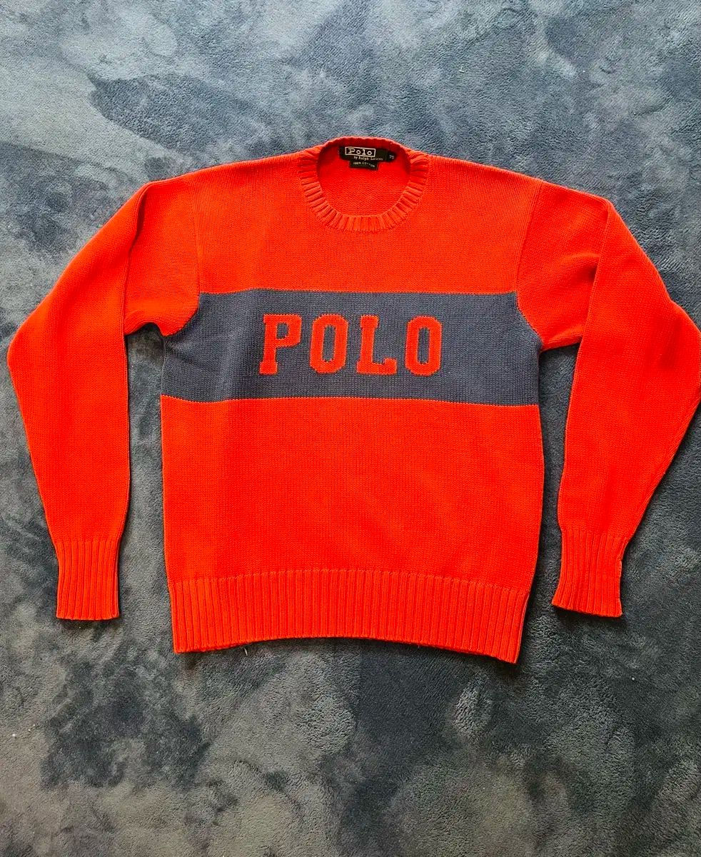 ポロ Ralph Lauren ラルフローレン コットン Spellout ニット