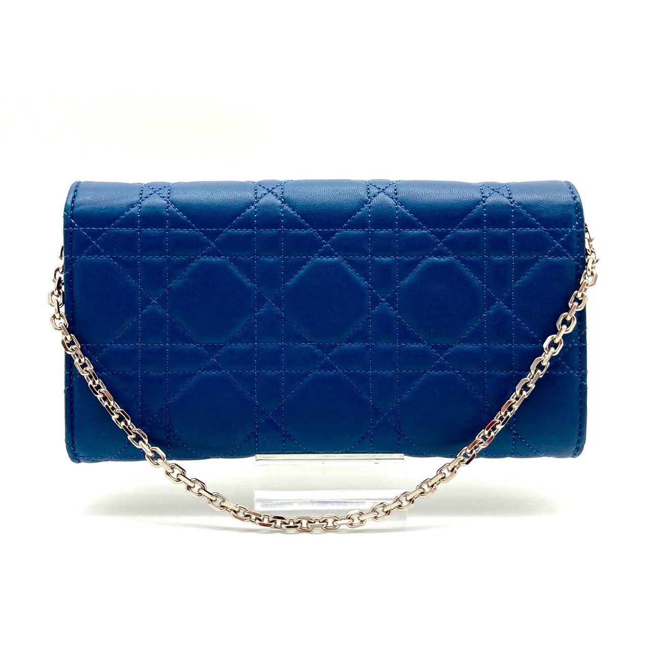 クリスチャンディオール カナージュ ウォレットチェーン 長財布 70915  