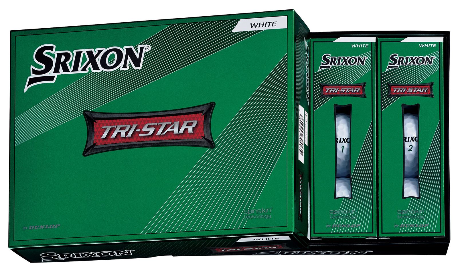 DUNLOP ダンロップ ゴルフボール SRIXON TRI-STAR 2022年モデル 1ダース(12個入り) ホワイト [ホワイト]