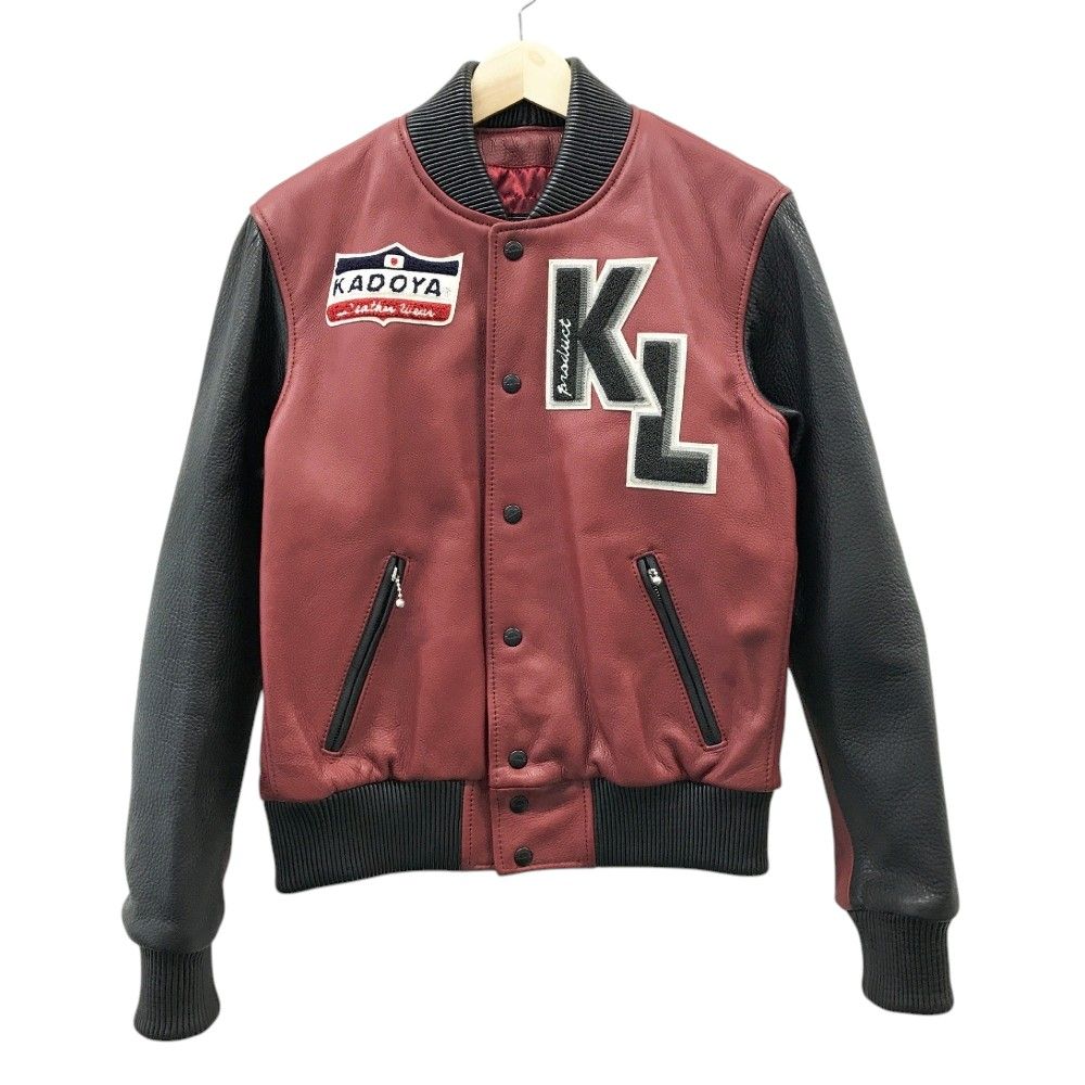 KADOYA / スタジャン/3L/牛革/RED KADOYA カドヤ スタジャン レザージャケット レッド系 L [240101451940