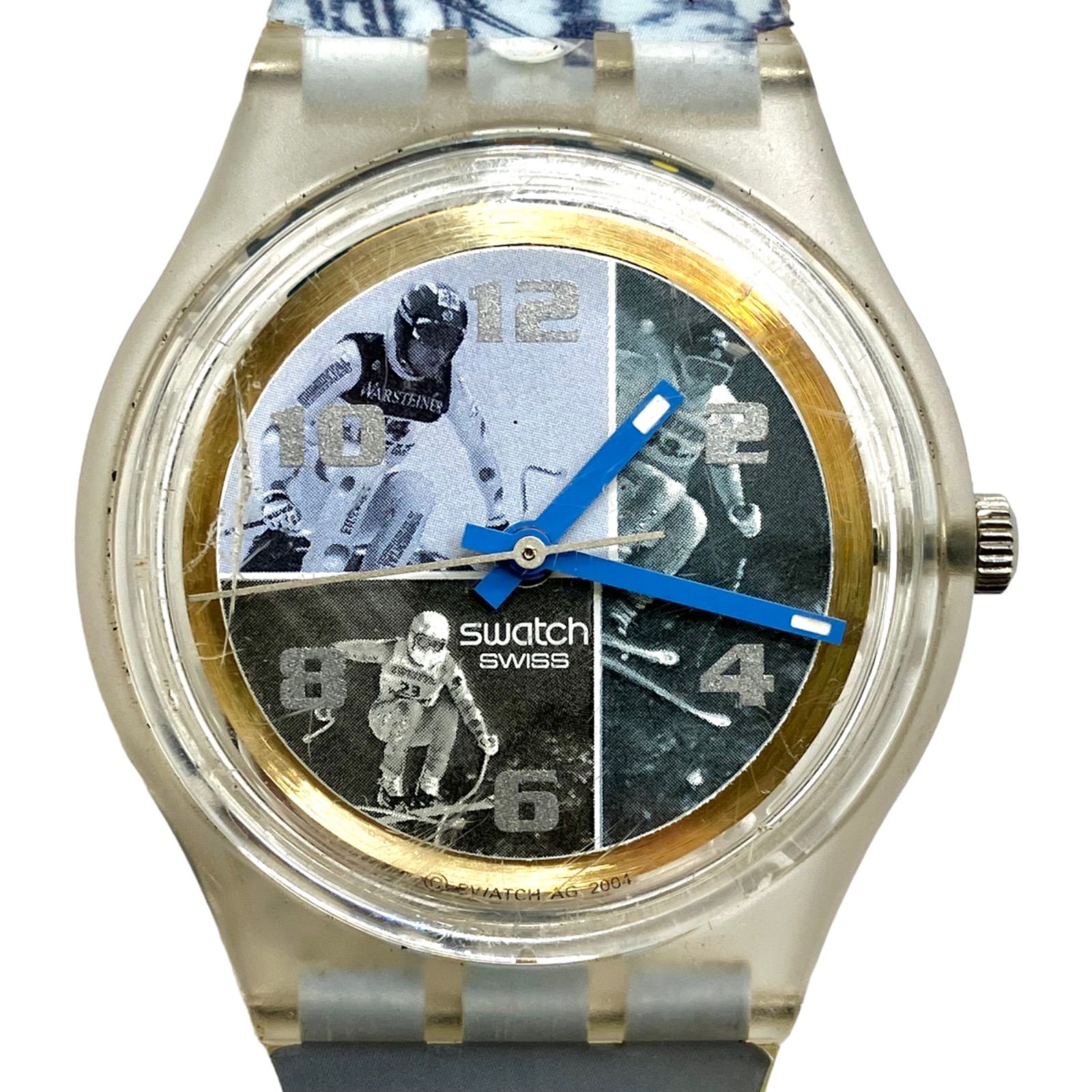 [Rare Item 2004 Swatch LAUBERHORN] LAUBERHORN Wengen Switzerland FIS Ski World Cup Ski World Cup Rover Horn Tournament Commemorative Swatch